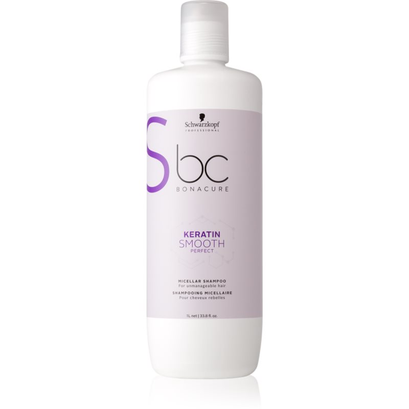 Schwarzkopf Professional BC Bonacure Keratin Smooth Perfect micelární šampon pro nepoddajné vlasy 1000 ml
