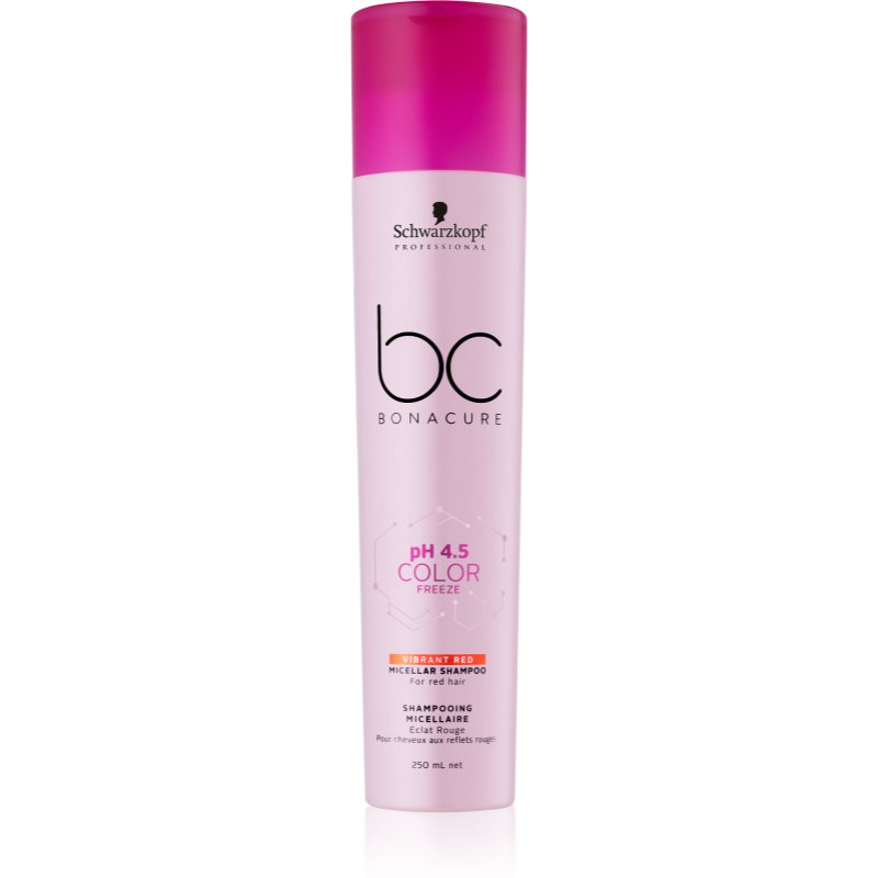 Schwarzkopf Professional BC Bonacure pH 4,5 Color Freeze micelární šampon pro červené odstíny vlasů 250 ml