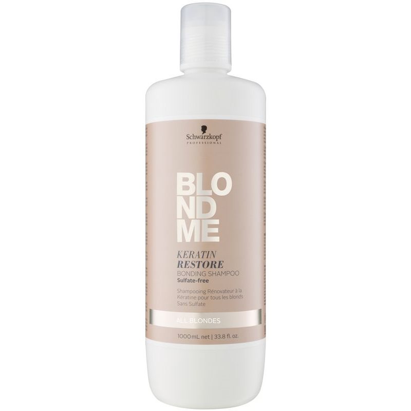 Schwarzkopf Professional Blondme obnovující šampon s keratinem pro všechny typy blond vlasů bez sulfátů 1000 ml Image