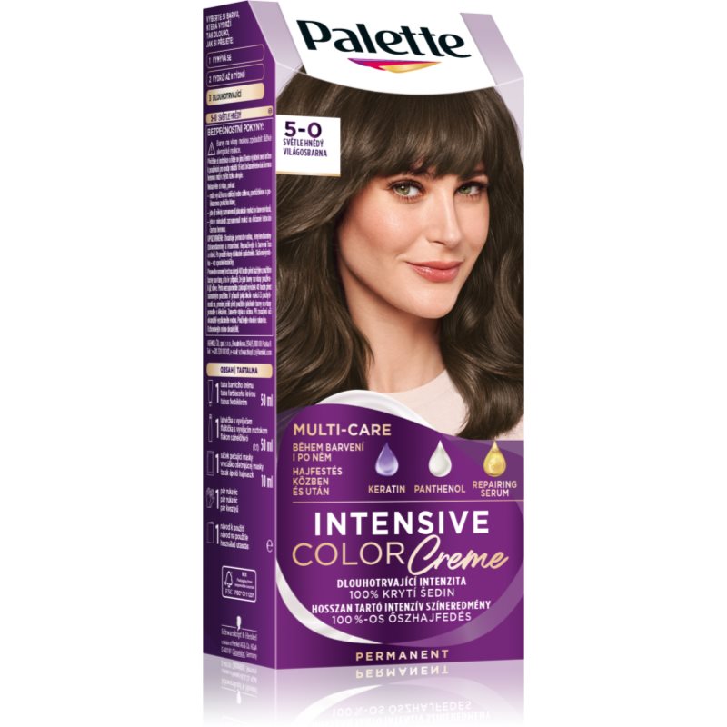 Schwarzkopf Palette Intensive Color боя за коса цвят 5-0 N4 Light Brown