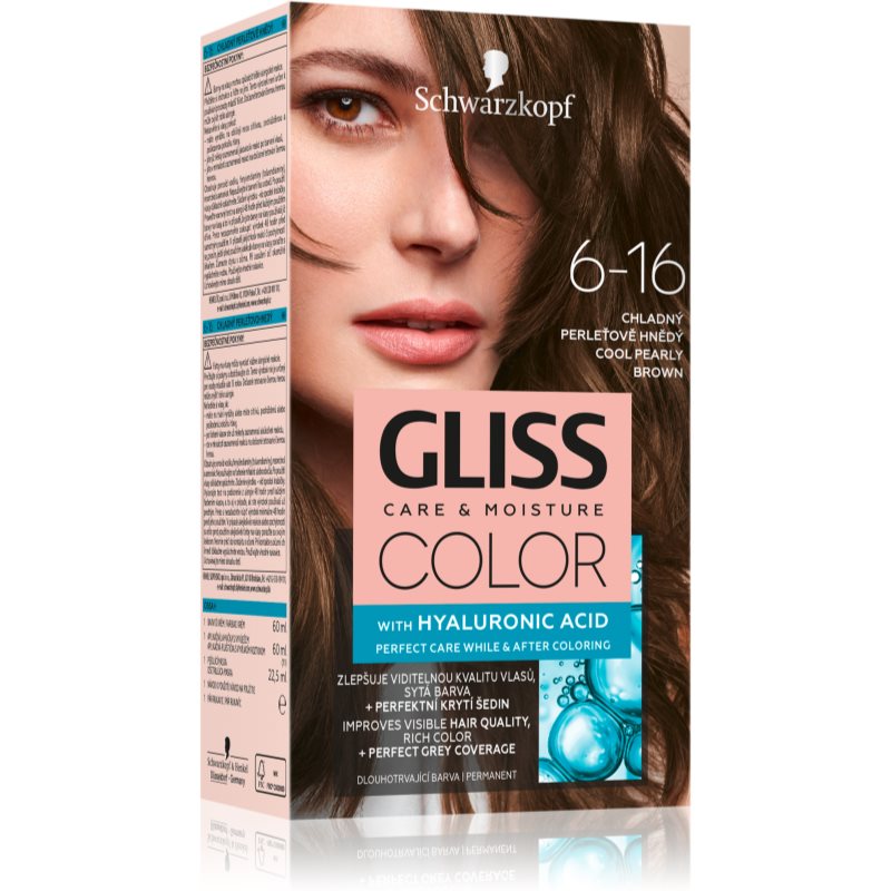 Schwarzkopf Gliss Color barva na vlasy odstín 6-16 Cool Pearly Brown Image