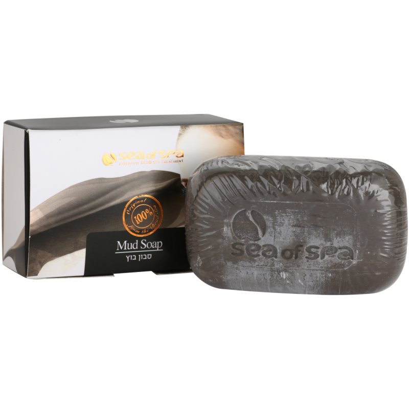 Sea of Spa Essential Dead Sea Treatment tuhé mýdlo s černým bahnem 125 g