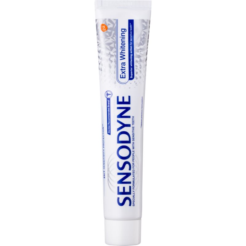 Sensodyne Extra Whitening bělicí zubní pasta s fluoridem pro citlivé zuby 75 ml Image