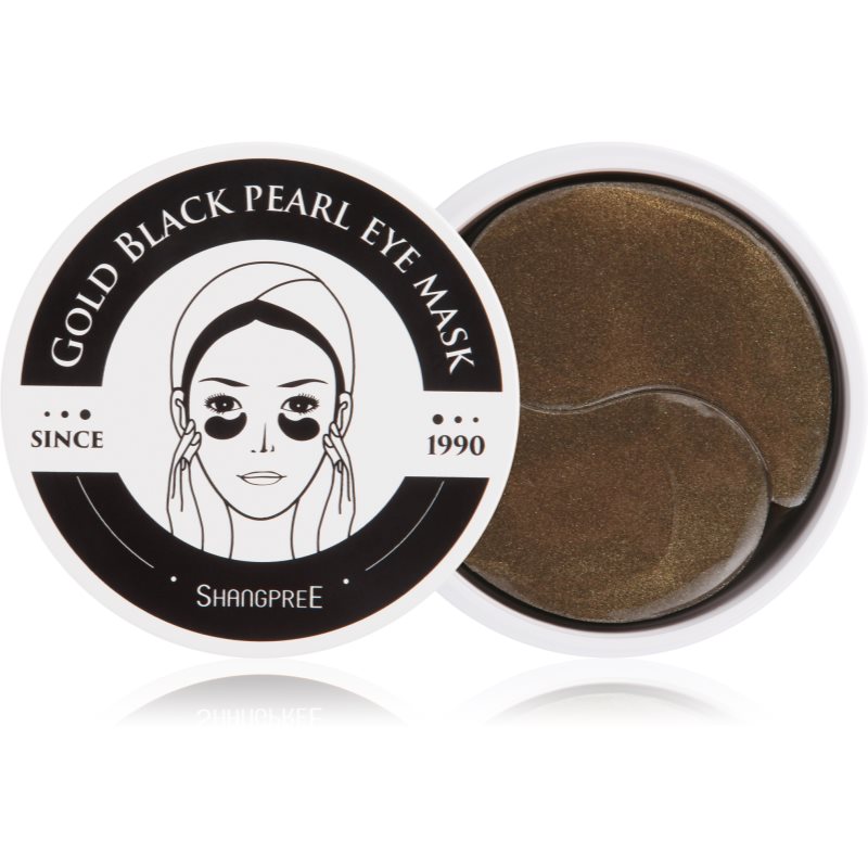 Shangpree Gold Black Pearl hydrogelová maska na oční okolí s protivráskovým účinkem 60 ks Image
