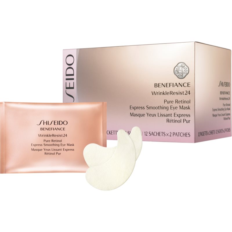 Shiseido Benefiance WrinkleResist24 Pure Retinol Express Smoothing Eye Mask maska na oči s retinolem 12x2 ks Image