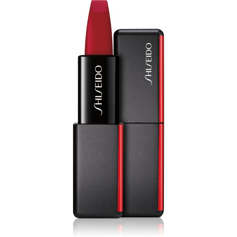 Shiseido ModernMatte Powder Lipstick matná pudrová rtěnka odstín 515 Mellow Drama (Crimson Red) 4 g