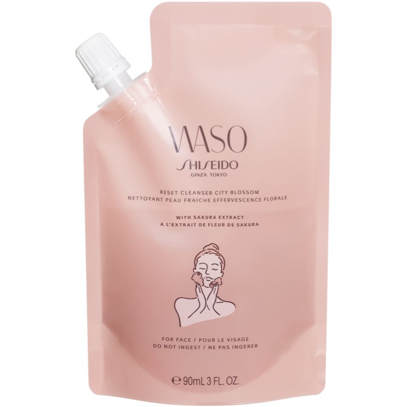 Shiseido Waso Reset Cleanser City Blossom čisticí pleťový gel s peelingovým efektem 90 ml Image
