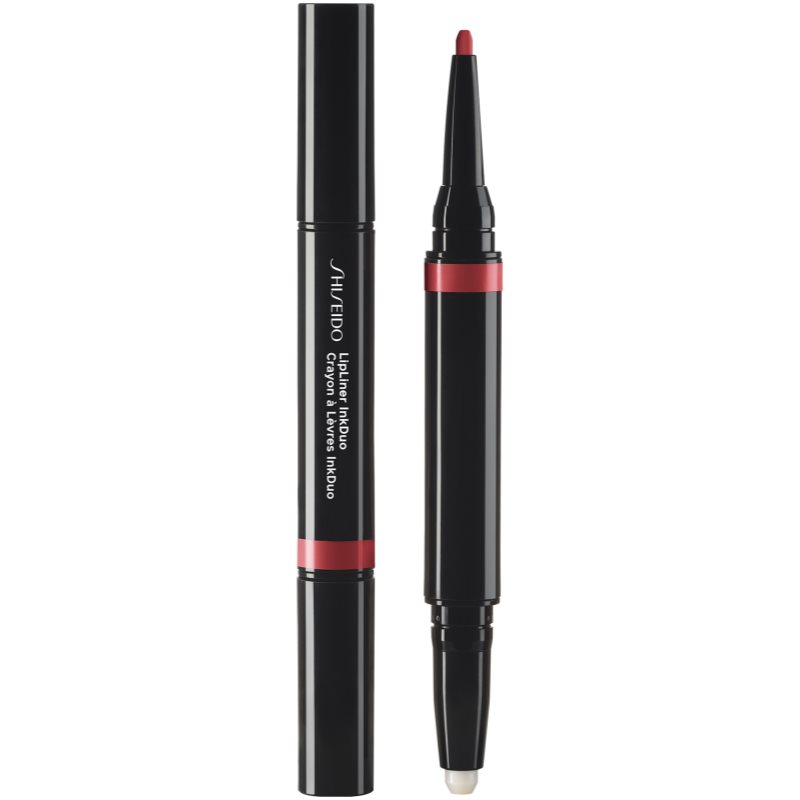 Shiseido LipLiner InkDuo rtěnka a konturovací tužka na rty s balzámem odstín 09 Scarlet 1,1 g