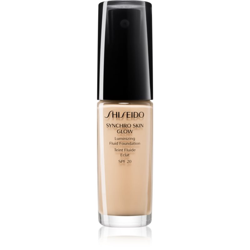 Shiseido Synchro Skin Glow Luminizing Fluid Foundation rozjasňující make-up SPF 20 odstín Golden 2 30 ml