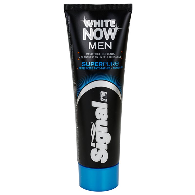 Signal White Now Men Super Pure zubní pasta pro muže s bělicím účinkem 75 ml