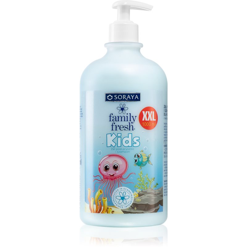 Soraya Family Fresh sprchový gel a šampon 2 v 1 pro děti s extraktem z ovsa 1000 ml Image
