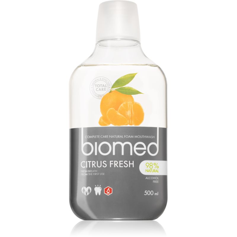 Splat Biomed Citrus Fresh ústní voda pro dlouhotrvající svěží dech 500 ml