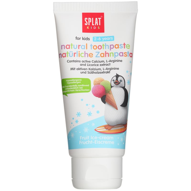 Splat Kids přírodní zubní pasta pro děti příchuť Fruit Ice-Cream (2 - 6) 50 ml