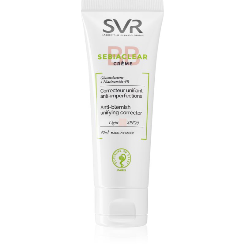 

SVR Sebiaclear ВВ крем проти недоліків шкіри SPF 20 відтінок Light