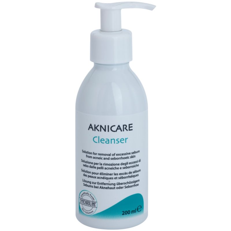 Synchroline Aknicare čisticí gel k redukci kožního mazu aknózní a seboroické pleti 200 ml Image