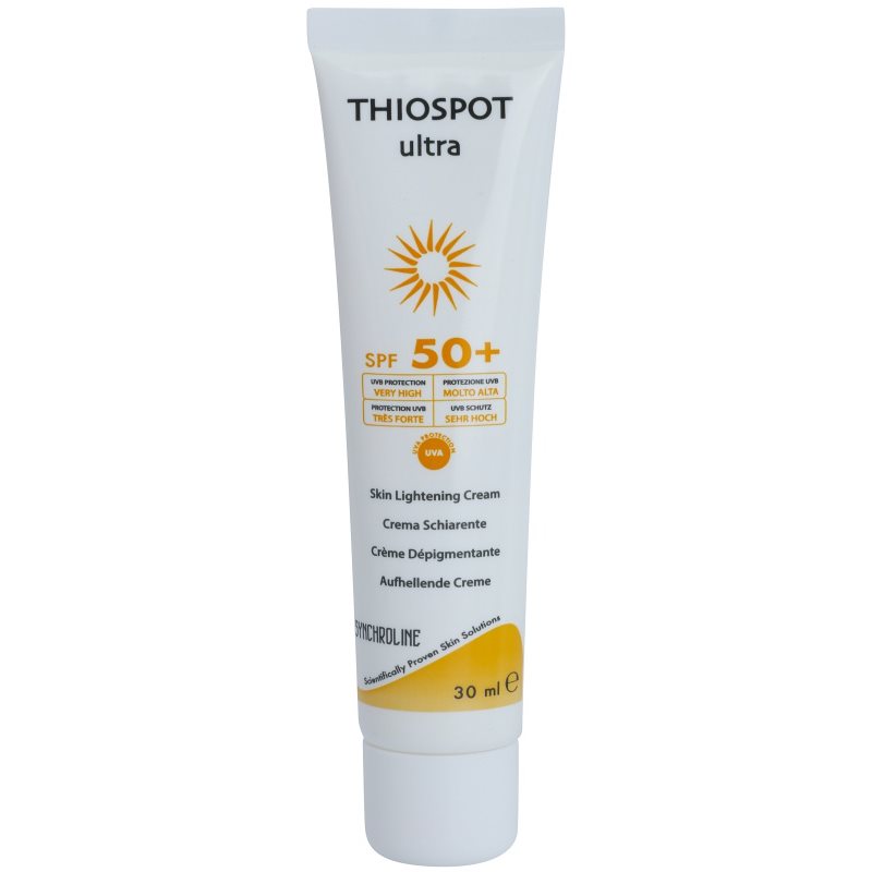 Synchroline Thiospot Ultra rozjasňující krém pro pleť s hyperpigmentací SPF 50+ 30 ml Image