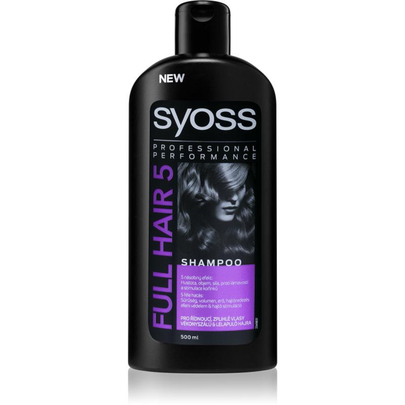 Syoss Full Hair 5 Density & Volume šampon pro řídnoucí a zplihlé vlasy 500 ml Image