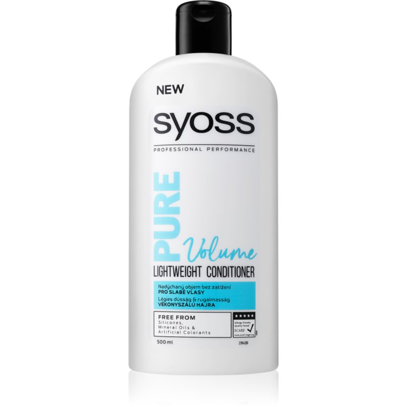 Syoss Pure Volume objemový kondicionér pro slabé vlasy 500 ml Image