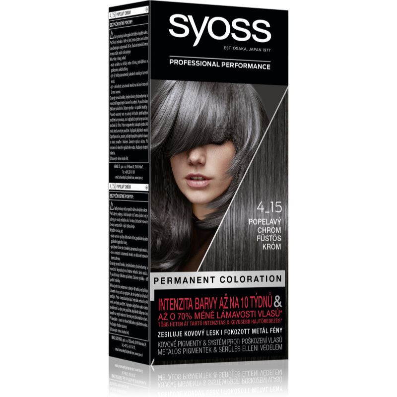 Syoss Permanent Coloration permanentní barva na vlasy odstín 4-15 Dusty Chrome Image