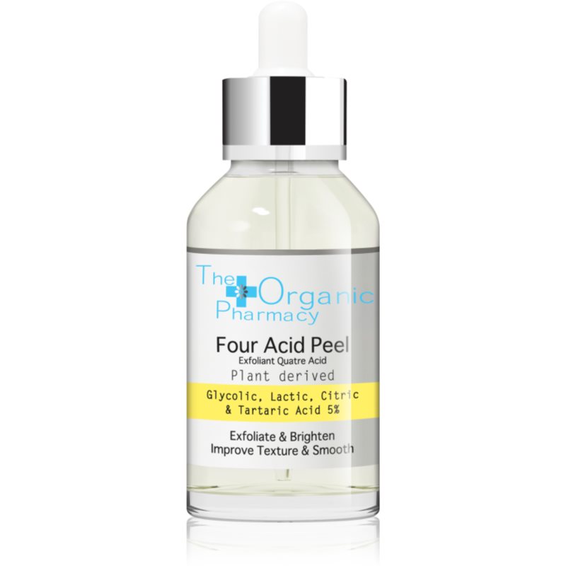 The Organic Pharmacy Four Acid Peel exfoliační peelingové sérum pro rozjasnění pleti 30 ml
