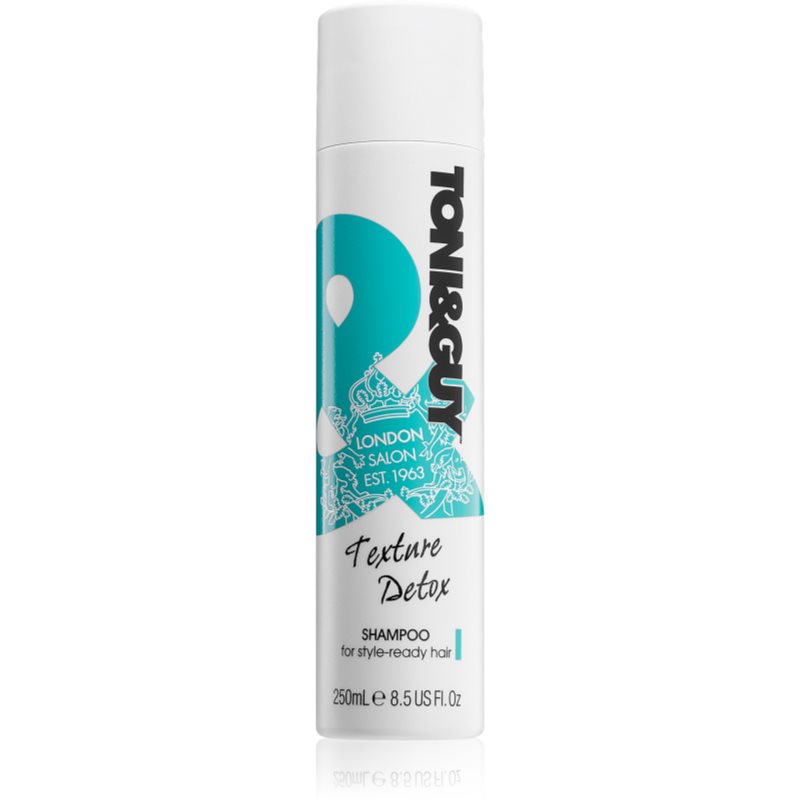 TONI&GUY Texture Detox šampon pro vlasy bez textury 250 ml