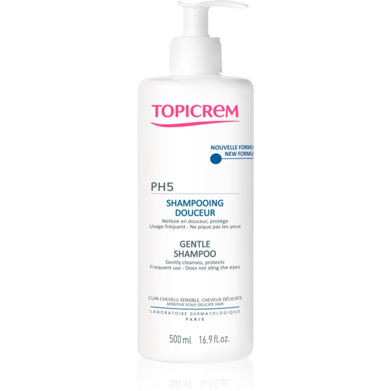 Topicrem PH5 Gentle Milk Shampoo jemný šampon ke každodennímu použití pro citlivou pokožku hlavy 500 ml