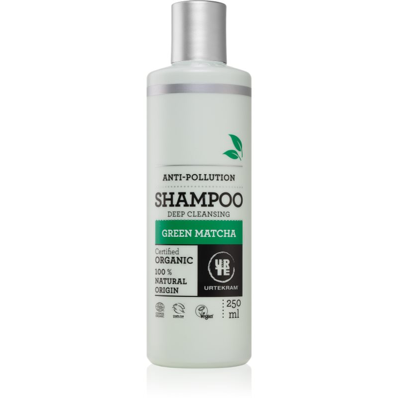 Urtekram Green Matcha vlasový šampon pro hloubkové čištění 250 ml