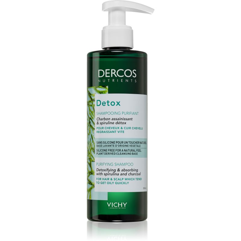 Vichy Dercos Detox čisticí detoxikační šampon pro rychle se mastící vlasy 250 ml