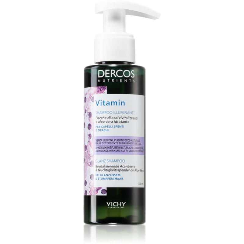 Vichy Dercos Vitamin A.C.E revitalizační šampon pro rozzáření mdlých vlasů 100 ml