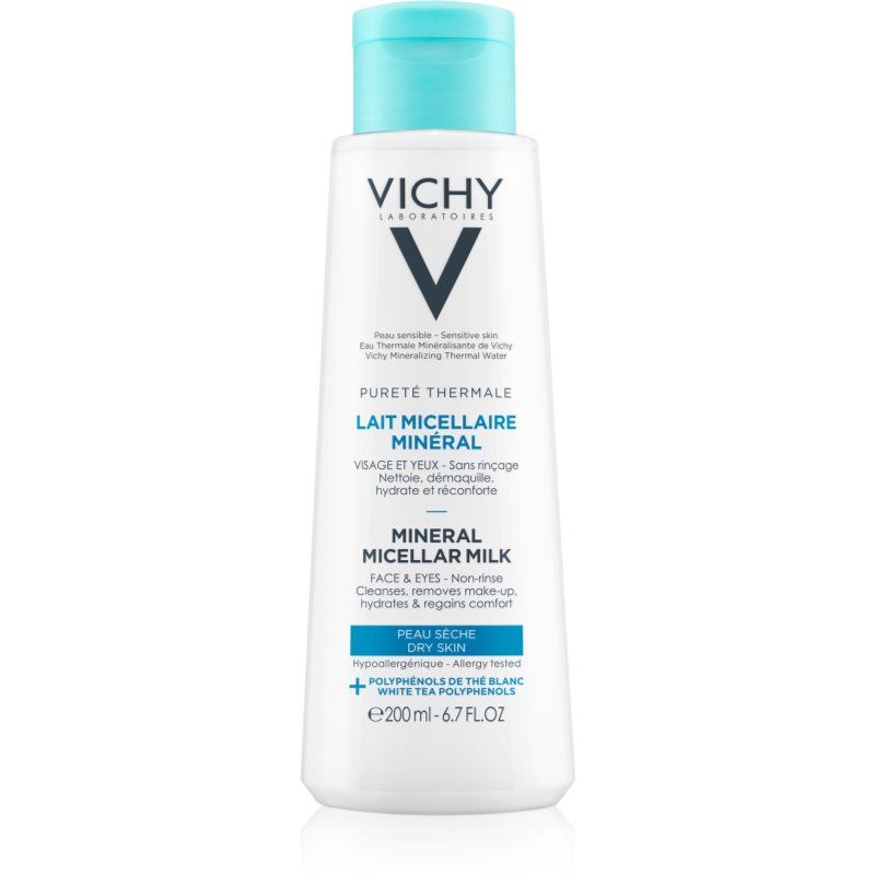 Vichy Pureté Thermale minerální micelární mléko pro suchou pleť 200 ml