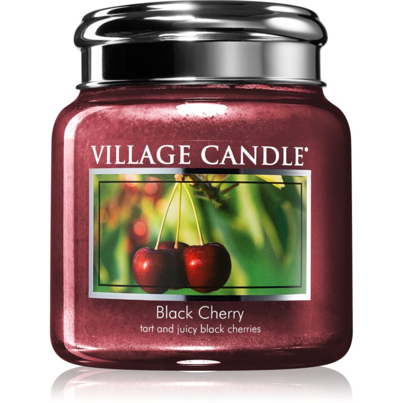 Village Candle Black Cherry ароматна свещ 390 гр.