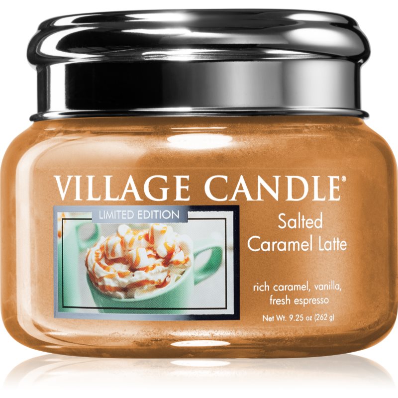 Village Candle Salted Caramel Latte ароматна свещ 262 гр.