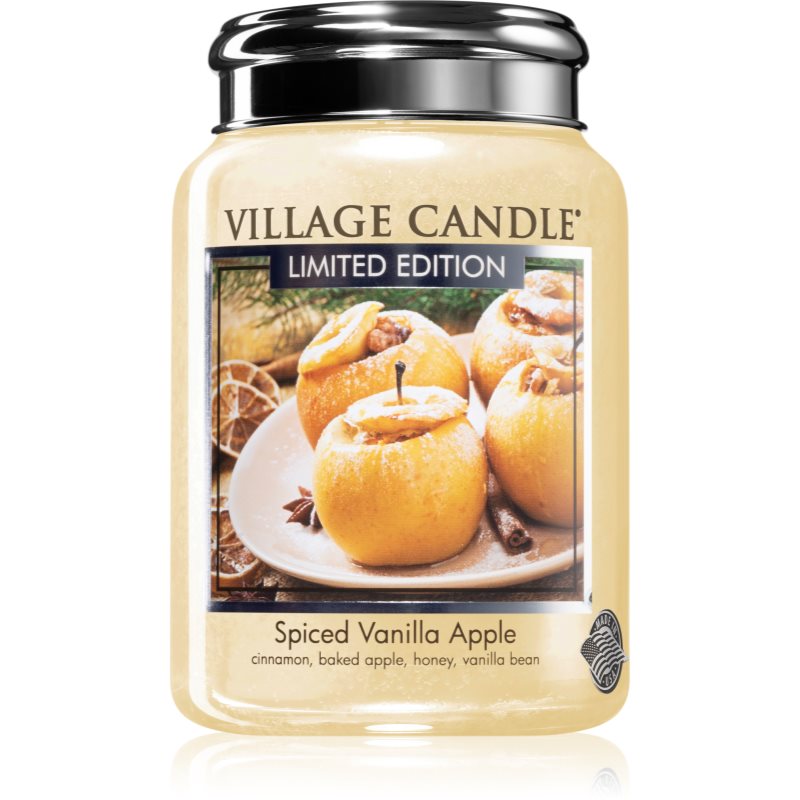 Village Candle Spiced Vanilla Apple ароматна свещ 602 гр.