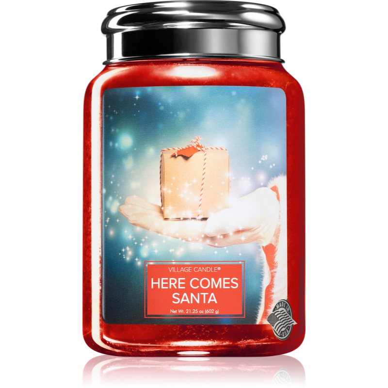 Village Candle Here Comes Santa vonná svíčka 602 g