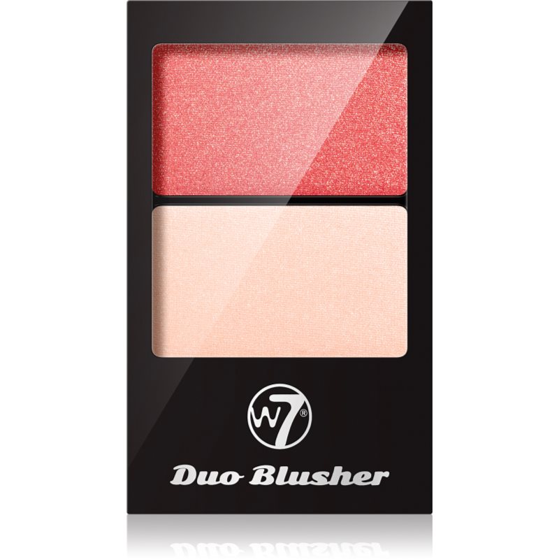 W7 Cosmetics Duo Blusher tvářenka se štětečkem odstín 02 7 g