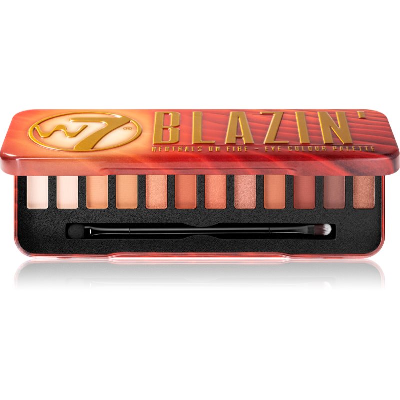 W7 Cosmetics Blazin' палитра от сенки за очи 15,6 гр.