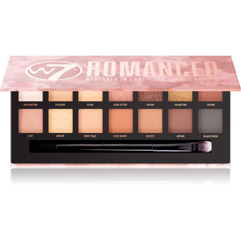 W7 Cosmetics Romanced палитра от сенки за очи 11,2 гр.