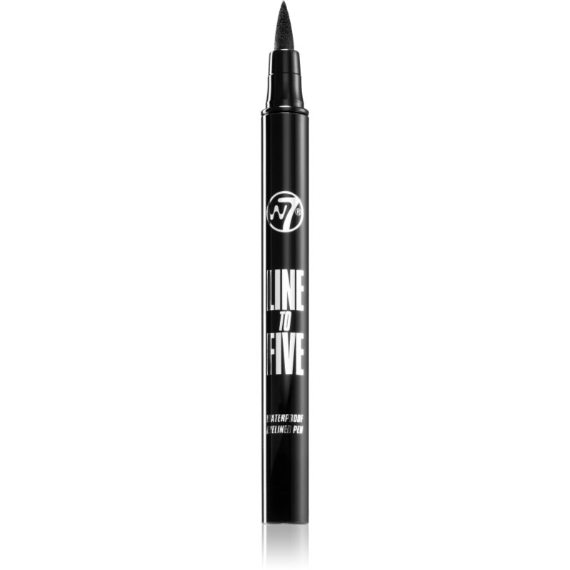 W7 Cosmetics Line To Five очна линия маркер водоустойчиви цвят Black 1,2 мл.