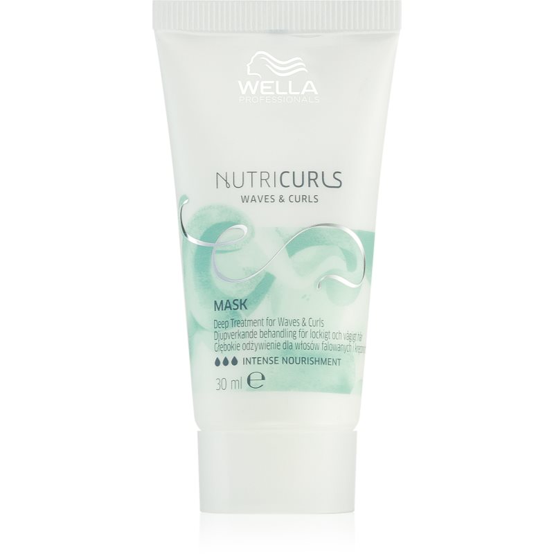 Wella Professionals Nutricurls Waves & Curls uhlazující maska pro vlnité a kudrnaté vlasy 30 ml