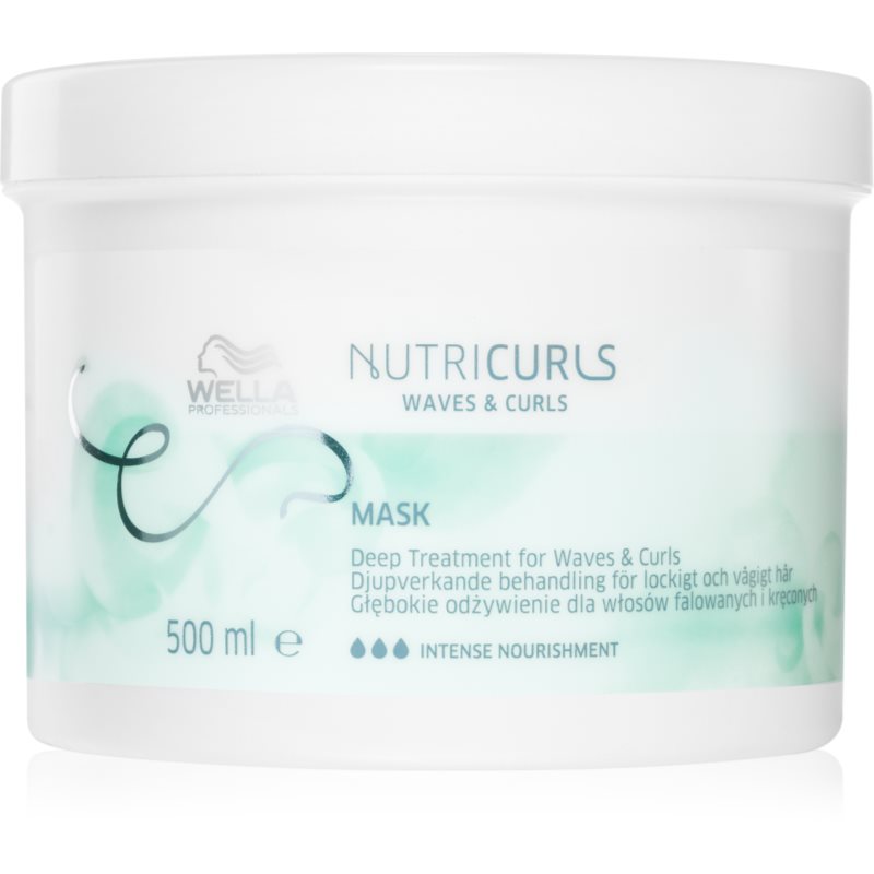 Wella Professionals Nutricurls Waves & Curls изглаждаща маска за чуплива и къдрава коса 500 мл.