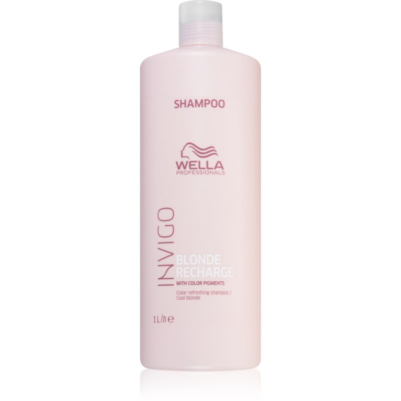 Wella Professionals Invigo Blonde Recharge шампоан, защитаващ русите цветове на косата Cool Blond 1000 мл.