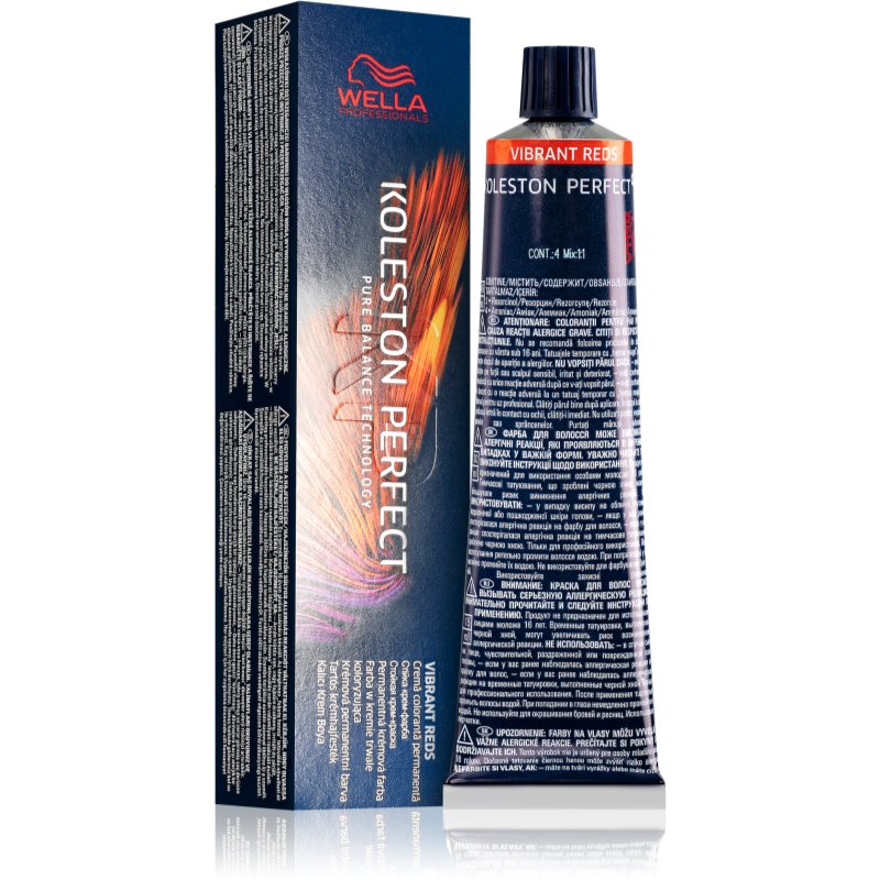 

Wella Professionals Koleston Perfect ME+ Vibrant Reds перманентна фарба для волосся відтінок 7/34