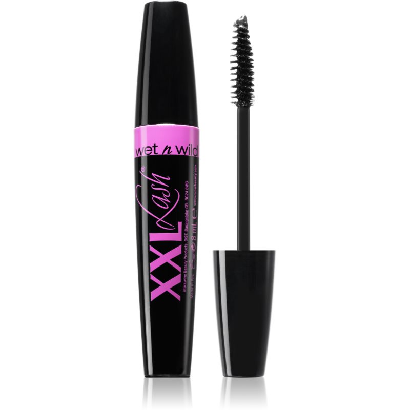 Wet n Wild XXL Lash спирала за мигли за екстремен обем с интензивен черен цвят цвят Black 8 мл.