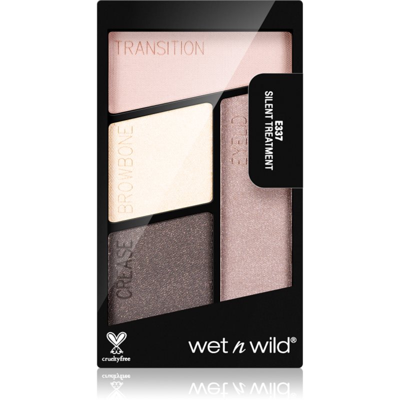 Wet n Wild Color Icon Eyeshadow Quad палитра сенки за очи цвят Silent Treatment 4,5 гр.