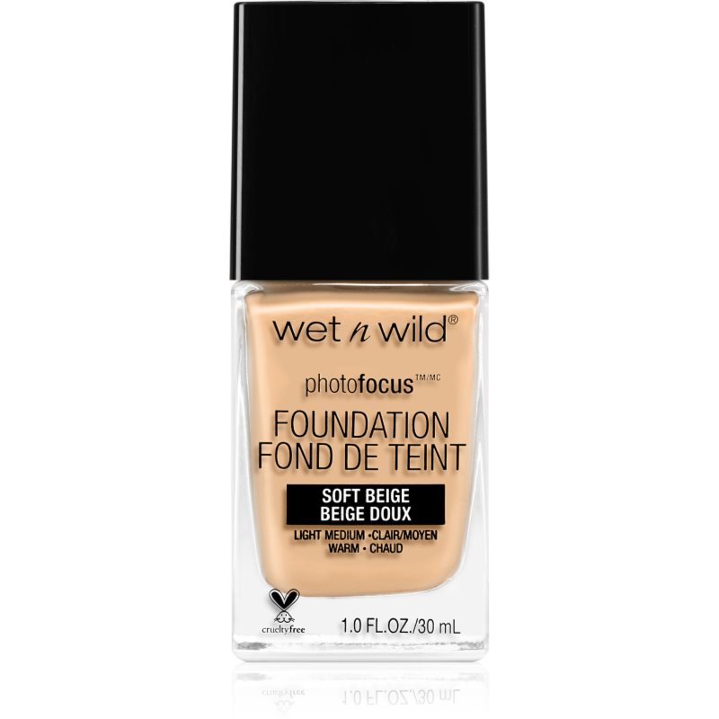 Wet n Wild Photo Focus матиращ флуид фон дьо тен цвят Soft Beige 30 мл.