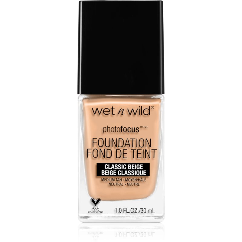 Wet n Wild Photo Focus матиращ флуид фон дьо тен цвят Classic Beige 30 мл.