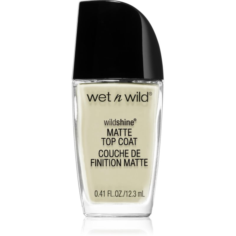 Wet N Wild Wild Shine vrchní lak na nehty s matným efektem transparentní 12,3 ml