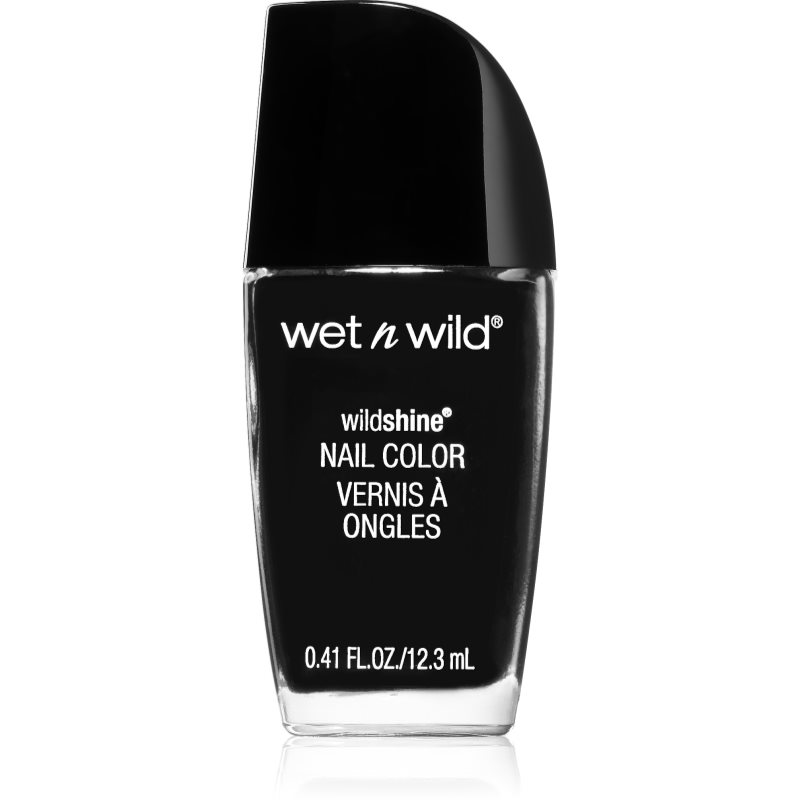 Wet N Wild Wild Shine непрозрачен лак за нокти цвят Black Creme 12,3 мл.