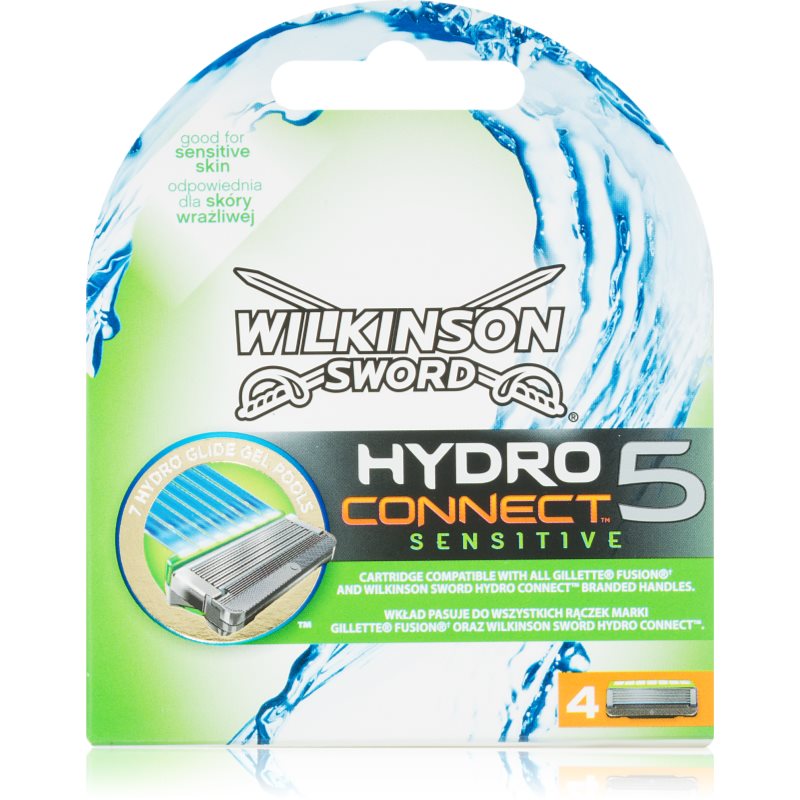 

Wilkinson Sword Hydro Connect 5 Змінні картриджі для чутливої шкіри