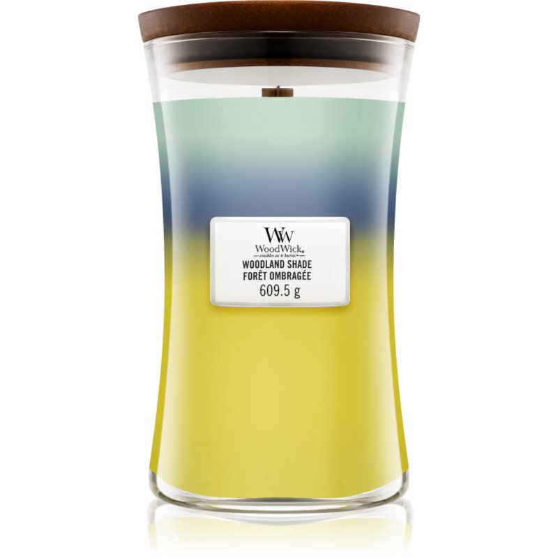 Woodwick Trilogy Woodland Shade vonná svíčka s dřevěným knotem 609,5 g